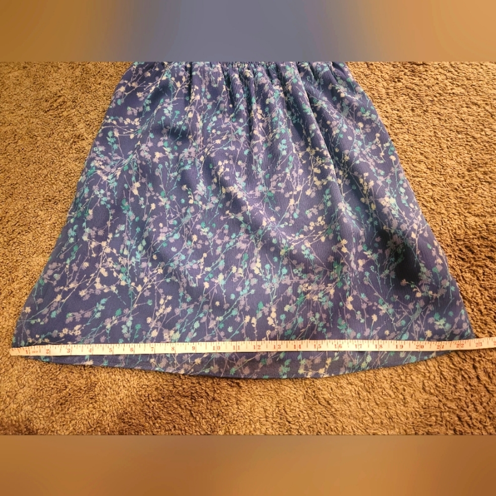 Lauren Conrad Blue Floral Mini Sundress - Picture 12 of 13